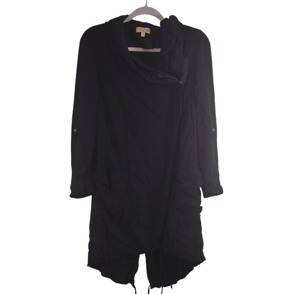Princess by Vera Wang  Midi Hooded Jacket, Size XS